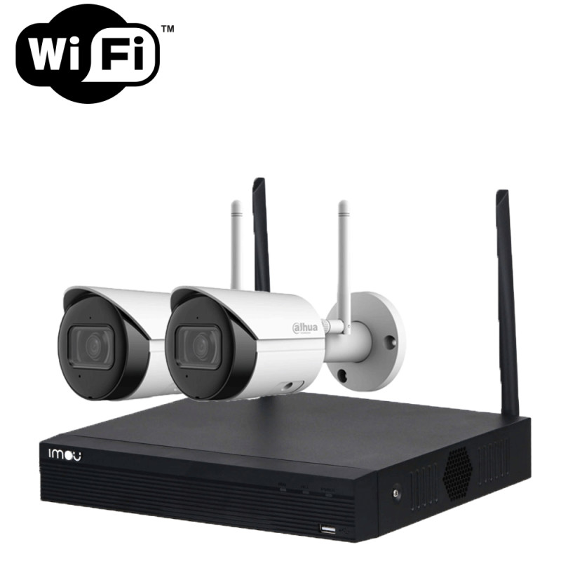 Kit de caméra de surveillance Wifi avec 2 caméra extérieure