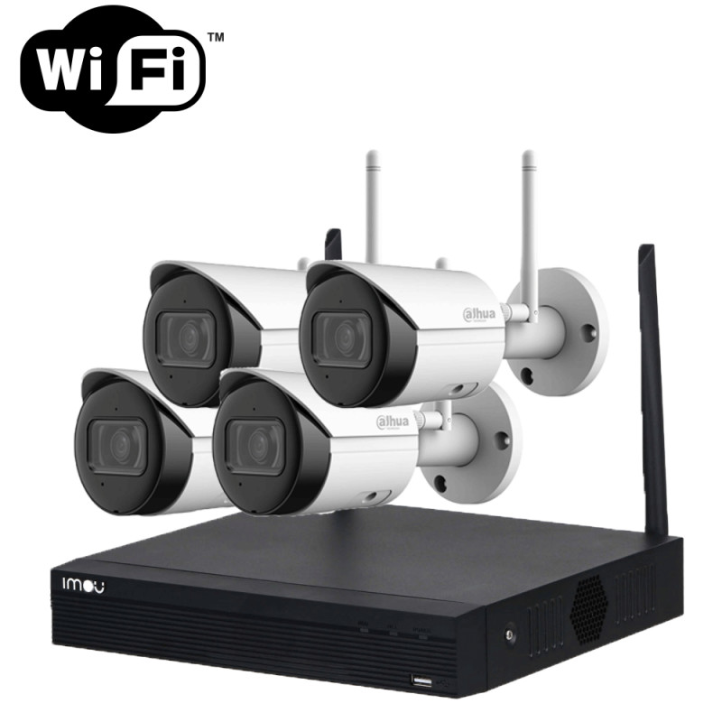 Kit de caméra de surveillance Wifi avec 3 caméra extérieure