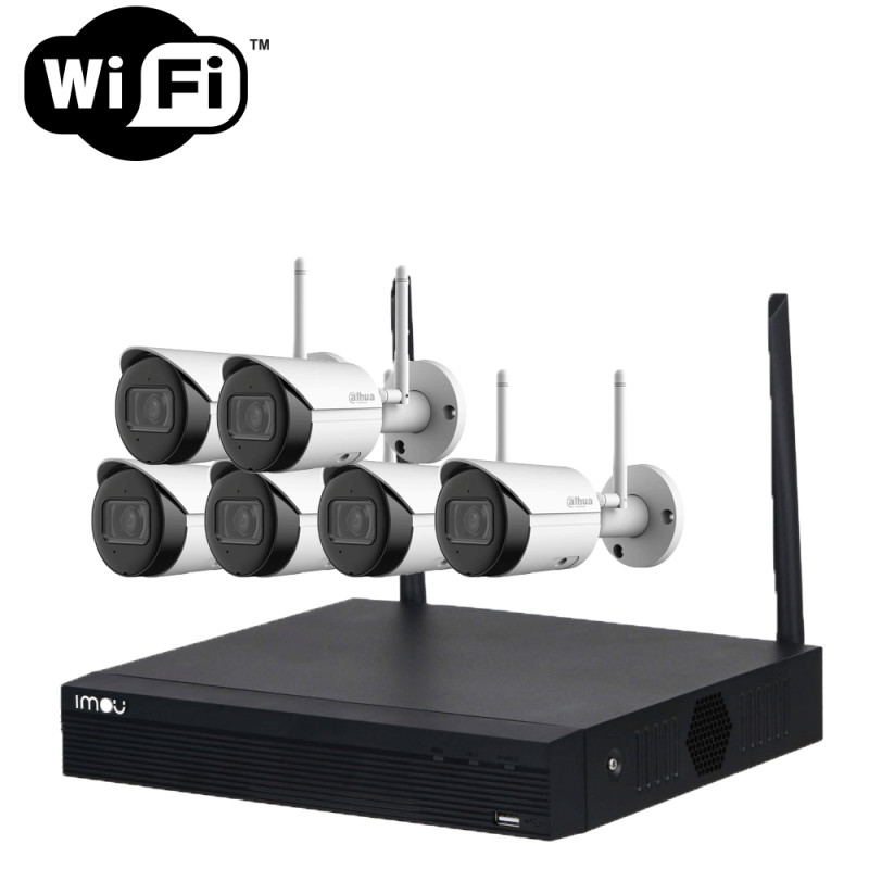 Kit de caméra de surveillance Wifi avec 4 caméra extérieure