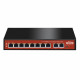 Switch POE 8 canaux avec 2 ports Uplink