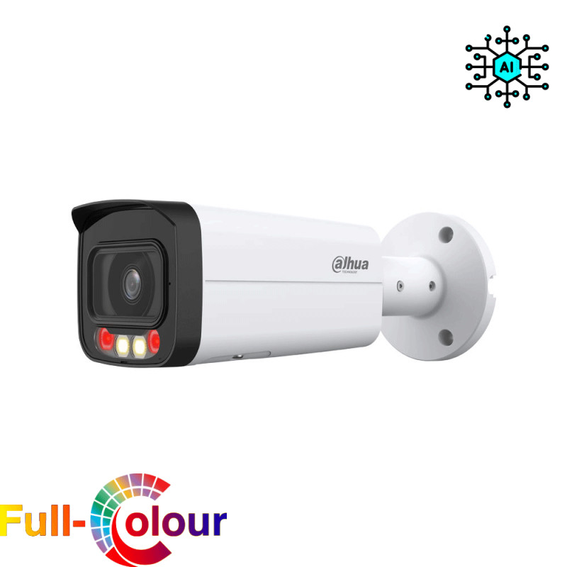 Caméra de surveillance Bullet DAHUA avec vision nocturne en couleur et IA