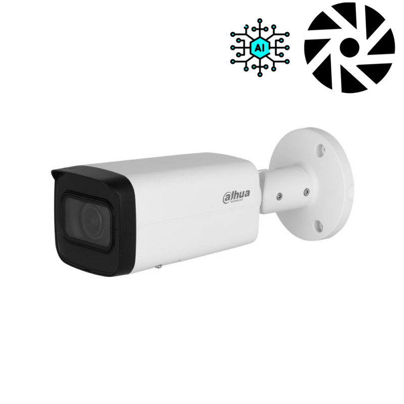 Caméra de surveillance Bullet avec zoom motorisée et IA