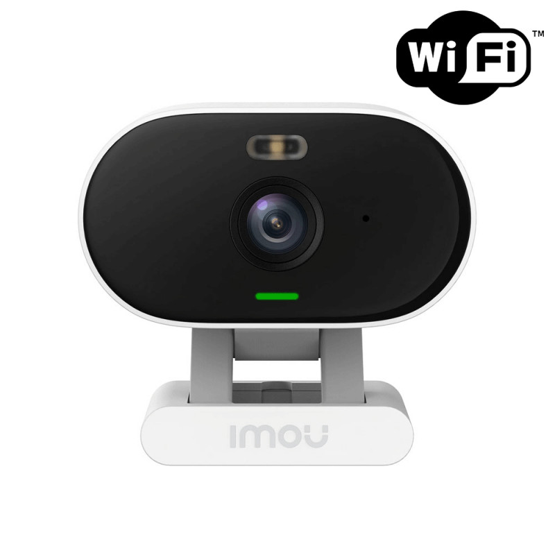 Caméra de surveillance intérieur motorisée sans fil avec détection de mouvement