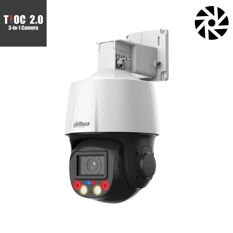Caméra de surveillance dôme PTZ avec alarme sonore et visuelle